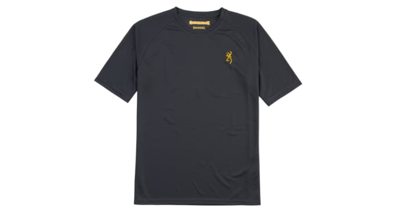 Image of Browning Tech Short Sleeve T-Shirt - Mens, Medium, Carbon, 3011667902