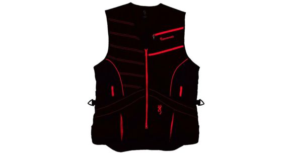 Image of Browning Trapper Creek Vest - Women's, Black/Red, Small, 3050457101