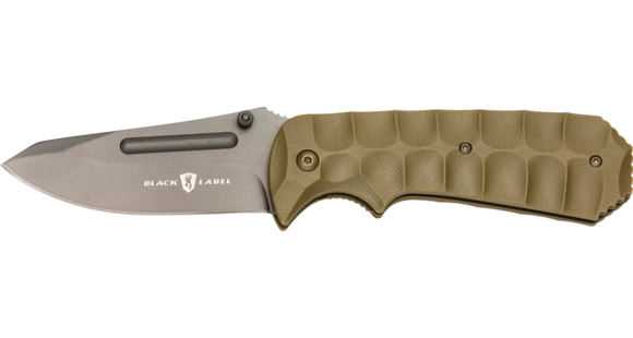 Image of Browning Unleashed Assisted Open Folding Knife,3.375in Drop Point Steel Blade,Tan G-10 Handle 320175BL