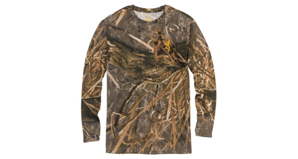 Image of Browning Wasatch Long Sleeve T-Shirt - Mens, Mossy Oak Shadow Grass Habitat, 2XL, 3017825905