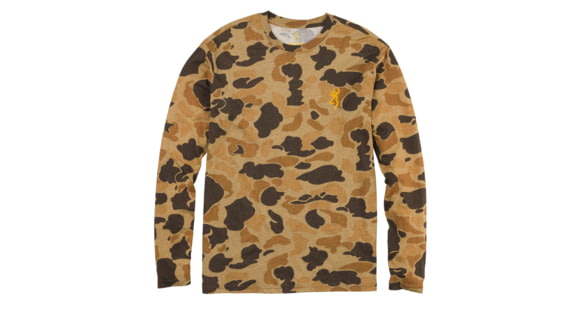 Image of Browning Wasatch Long Sleeve T-Shirt - Mens, Vintage Tan, 2XL, 3017821205