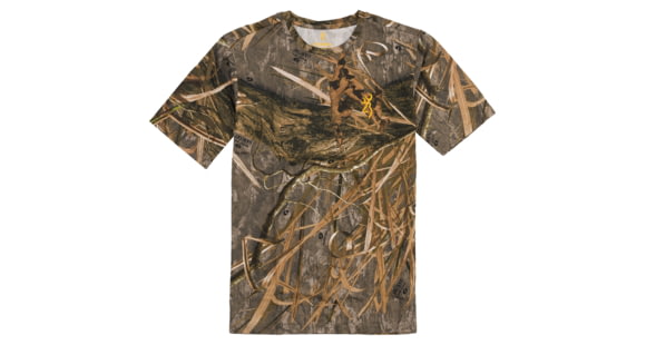 Image of Browning Wasatch Short Sleeve T-Shirt - Mens, Mossy Oak Shadow Grass Habitat, Small, 3017815901