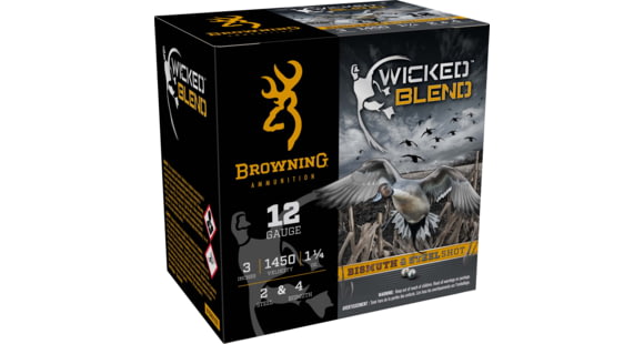 Image of Browning Wicked Blend 12 Gauge 1 1/4 oz 3in #2 Centerfire Shotgun Ammo, 25 Rounds, 2, B193431232