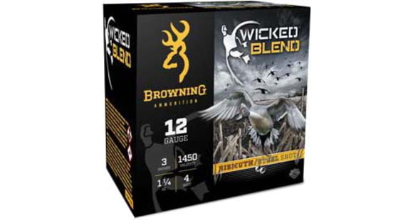 Image of Browning Wicked Blend 12 Gauge 1 1/4 oz 3in #BB Centerfire Shotgun Ammo, 25 Rounds, BB, B193431230