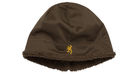 Image of Browning Wicked Wing Highpile Beanie - Mens, Major Brown, One Size, 30866898