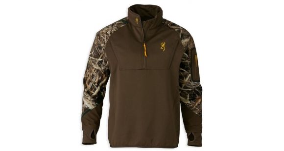 Image of Browning Wicked Wing Timber 1/4 Zip Fleece,Mossy Oak Bottomland,L 3016271903