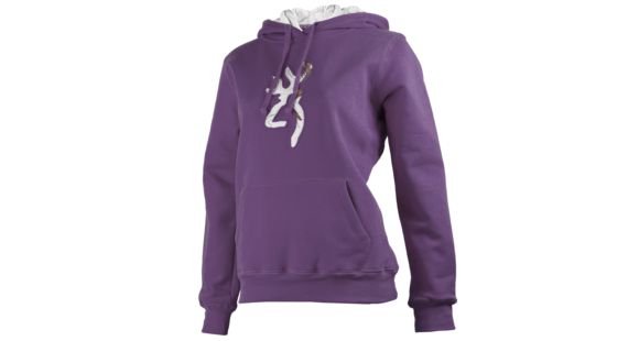 Image of Browning Womens Buckmark Camo Sweatshirt, Sunset Purple, S BRI020004.298352.S