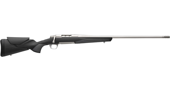 Image of Browning X-Bolt 2 Hunter Bolt Action Rifle, 6.5mm Creedmoor, 22in Sporter Contour Barrel, 1-8, Synthetic Black Stock, Stainless, 036008282-FRRMPG