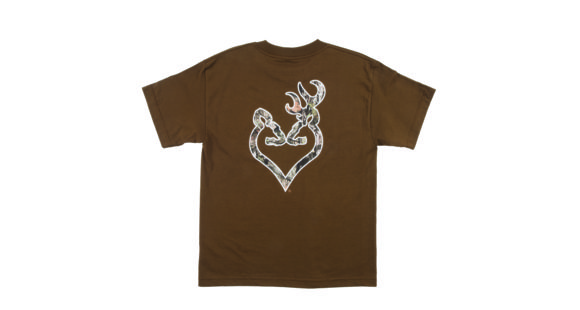Image of Browning Youth MO Country Buckheart S,S Tee, Coffee, Small A000230020102
