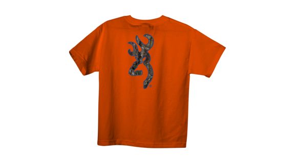 Image of Browning Youth Graphic Rt Xtra Buckmark Short Sleeve T-Shirt - Men's, Orange, Rt Xtra, Royal, Extra Small, A000239580101
