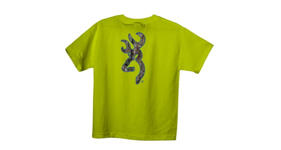 Image of Browning Youth Graphic Rt Xtra Buckmark Short Sleeve T-Shirt - Men's, Safety Green, Rt Xtra, Royal, Extra Large, A000239530105