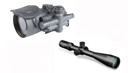 Image of Armasight CO-X ID MG Night Vision Medium Range Clip-On System Gen 2 Plus Improved Definition w/Manual Gain w/FREE Vortex Viper HS-T 6-24x50mm Rifle Scope w/ VMR-1 MOA Reticle, Black