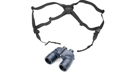 Image of Bushnell Marine Porro Prism Binoculars, 7x50mm, BAK-4, Blue w/ OPMOD ABH 1.0 Limited Edition Binocular Harness, 137501-KIT2