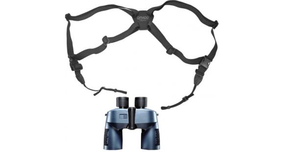 Image of Bushnell Marine Porro Prism Binoculars, 7x50mm, BAK-4, Digital Compass, Black w/ OPMOD ABH 1.0 Limited Edition Binocular Harness, 137570-KIT2