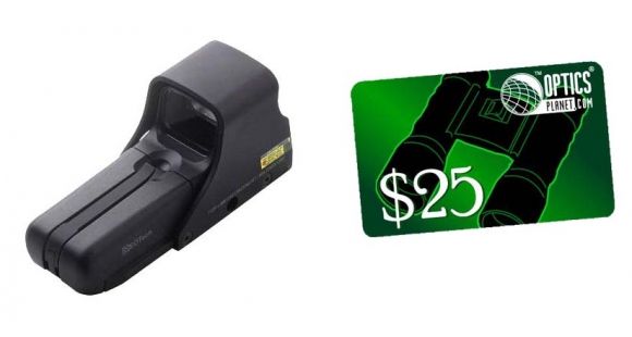 Image of EOTech 550 Holographic Sight, AA Battery w/ BDC Reticle for .308 Caliber, Nightvision Compatible &amp; FREE 25 OpticsPlanet.com e-Gift Certificate