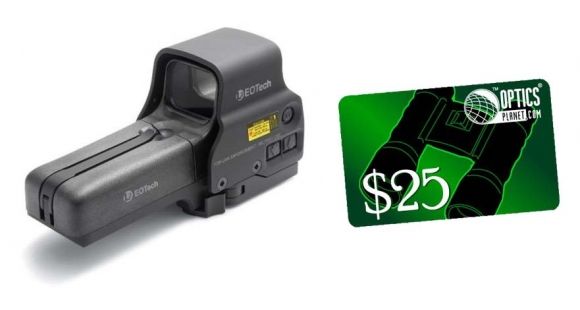 Image of EOTech Holographic Weapon Sight Black, Night Vision Compatible 558.A65 &amp; FREE 25 OpticsPlanet.com e-Gift Certificate