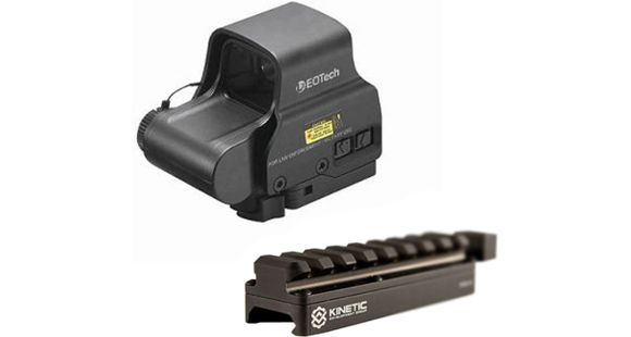 Image of EOTech EXPS2 Red Dot Sight - 2-dot Reticle w/ Kinetic Development Group SIDELOK Universal Scope Riser