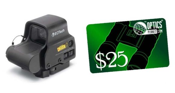 Image of EOTech HWS EXPS 3 Circle Red Dot Sight, 2 Dot Reticle, w/ OpticsPlanet.com Email Gift Certificate - 25, Black, EXPS3-2-KIT5