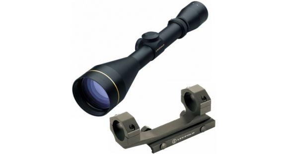 Image of Leupold VX-2 4-12x50mm Rifle Scope, Matte Black, LR Duplex Reticle 110812 w/ Mark 2 Integrated Mount System, 1 in Ring