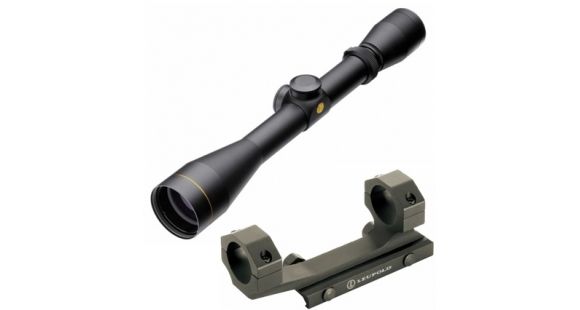 Image of Leupold VX-1 3-9x40 Waterproof Rifle Scope, Matte Black, Duplex Reticle 113874 w/ Mark 2 Integrated Mount System, 1 in Ring