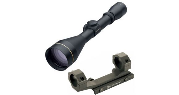 Image of Leupold VX-2 4-12x40mm Rifle Scope, Matte Black, Duplex Reticle 114396 w/ Mark 2 Integrated Mount System, 1 in Ring