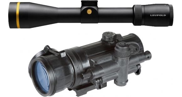 Image of Leupold VX-6 3-18x50mm Gen 2 Scope SF CDS Duplex with Armasight Co-mr-qs Night Vision Medium Range Clip-On