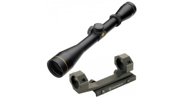 Image of Leupold VX-2 3-9x40mm CDS Rifle Scope,Matte,Wind-Plex Reticle 120611 w/ Mark 2 Integrated Mount System, 1 in Ring
