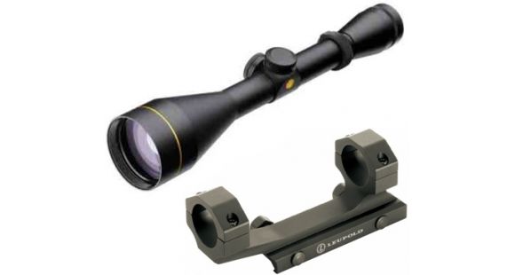 Image of Leupold VX-2 4-12x50mm CDS Rifle Scope,Matte,Wind-Plex Reticle 120614 w/ Mark 2 Integrated Mount System, 1 in Ring