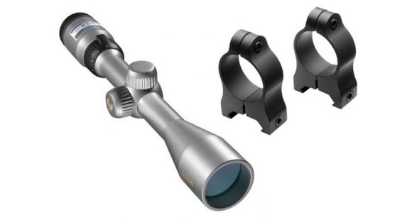 Image of Nikon ProStaff 3-9x40mm Rifle Scope, Silver w/ BDC Reticle 6723 w/ Nikon A-Series Medium Aluminum 16167