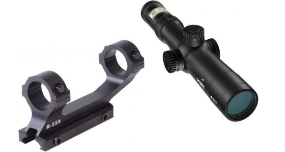 Image of Nikon M-223 2.5-10x40mm Laser IRT M-223 Rifle Scope, Matte w/ BDC 600 Reticle 8491 w/ Nikon M-223 XR Mount 833