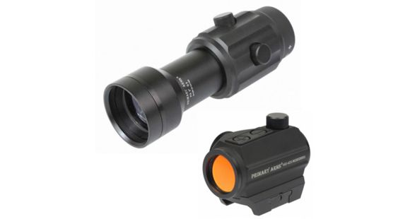 Image of Primary Arms SLx Micro Dot w/Push Buttons MD-ADS w/ 3X Red Dot Magnifier GEN III