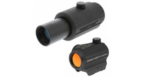 Image of Primary Arms SLx Micro Dot w/Push Buttons MD-ADS w/ 3X LER Red Dot Magnifier Gen IV