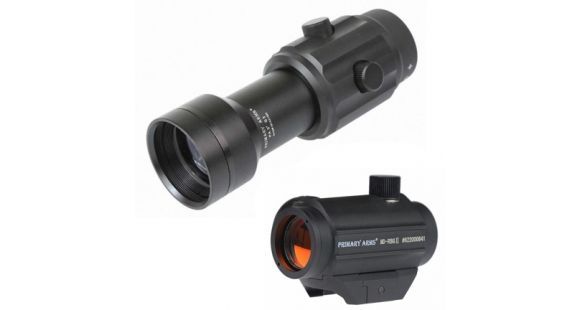 Image of Primary Arms CLxZ Gen II Micro Dot Sight &amp; Base w/PA3XGENII 3x Gen III Magnifier &amp; No Mount, Black, MD-RBGII-KIT1