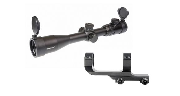 Image of Primary Arms Classic 4-16X44mm Rifle Scope - Illuminated Mil Dot Scope PA416X w/ Deluxe AR15 30mm Scope Mount
