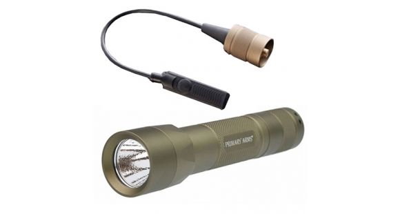 Image of Primary Arms Compact Weapon Light 700 LuMen's Gen II, Flat Dark Earth w/ Weapon Light Small Tape Switch, Flat Dark Earth