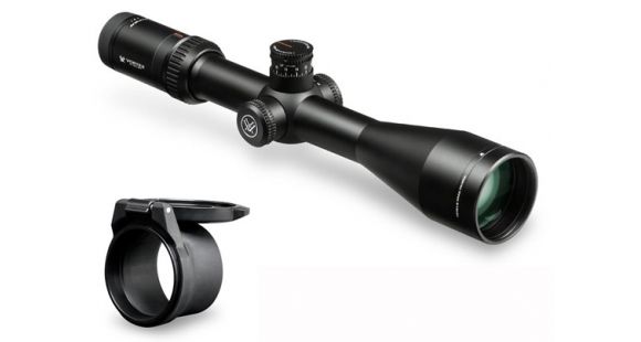 Image of Vortex Viper HS LR 4-16x50 mm Rifle Scope, 30 mm Tube, Second Focal Plane, Black, Hard Anodized, Non-Illuminated Dead-Hold BDC Reticle, MOA Adjustment, w/ Vortex Defender Flip Cap, VHS-4307-LR-KIT1