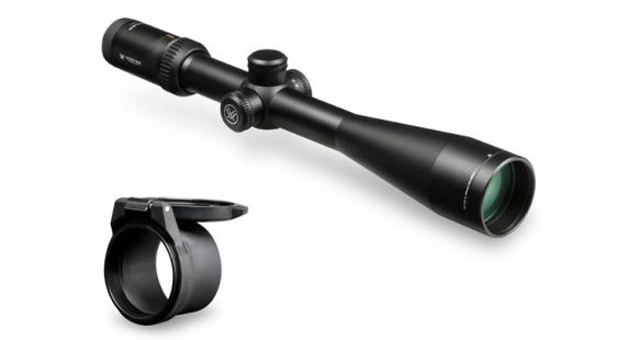 Image of Vortex Viper HS 6-24x50 Rifle Scope with BDC MOA Reticle VHS-4319 w/Vortex Defender Flip Cap Objective Lens 50,55-59 mm, Black O-50
