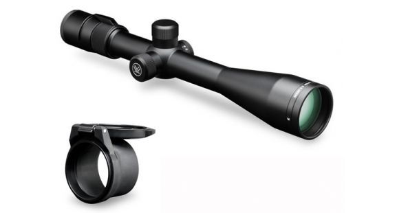 Image of Vortex Viper PA 6.5-20x50 mm Rifle Scope, 30 mm Tube, Second Focal Plane, Black, Hard Anodized, Non-Illuminated Mil-Dot Reticle, MOA Adjustment, w/ Vortex Defender Flip Cap, VPR-M-06MD-KIT1