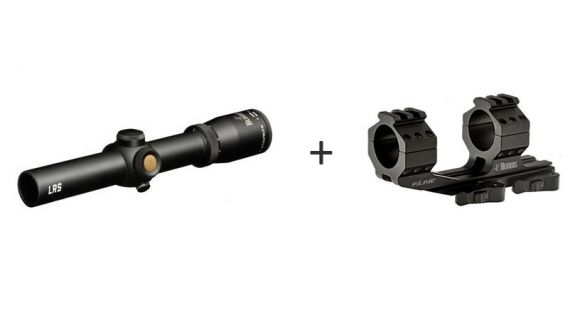 Image of Burris Fullfield TAC30 Riflescope, 1-4x24mm30 mm Tube, Second Focal Plane, Ballistic Plex CQ Reticle, Black, w/ Burris AR-P.E.P.R. 30mm QD Mount, 200433-KIT1
