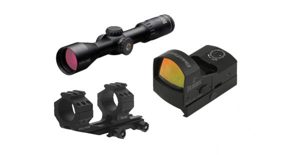 Image of Burris 1.5x-6x40mm Xtreme Tactical Rifle Scope &amp; Burris FastFire III Red Dot w/ Picatinny Mount and 3 MOA reticle &amp; 30mm Burris AR-PEPR Picatinny Tactical Rifle Scope Rings with Mount