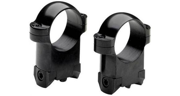 Image of Burris Solid Steel 1 Inch Ring Mount, High, Gloss Black - Ruger R1, 77/22, M-14 - 420109