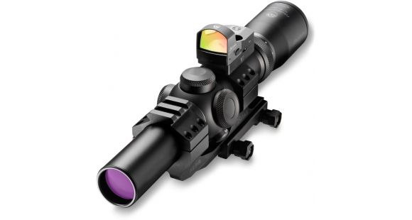 Image of Burris Fullfield TAC30 Riflescope, 1-4x24mm30 mm Tube, Second Focal Plane, Ballistic CQ Reticle, Black, w/ Fastfire III, AR-PEPR Mount, 200433-FF