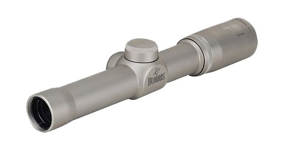 Image of Burris 2x20mm Handgun Scope, 1 in Tube, Second Focal Plane, Nickel, Non-Illuminated Plex Reticle, MOA Adjustment, Silver, 200229