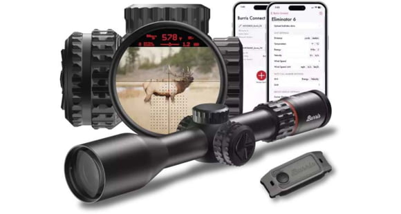 Image of Burris Eliminator 6 Rifle Scope, 4-20x52mm, 34mm Tube, Second Focal Plane, Illuminated X177 Reticle, Black, 200177