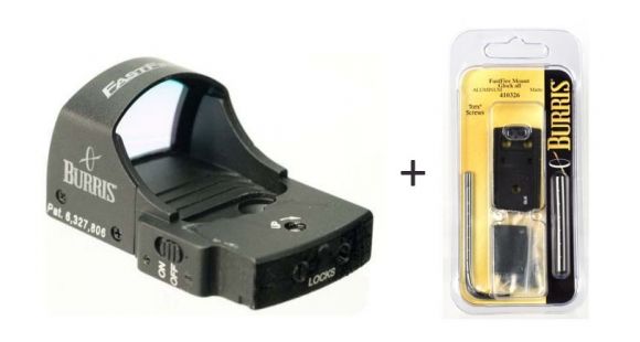 Image of Burris FastFire II Reflex Red Dot Sight, 4 MOA Reticle, Black, 300232-KIT2