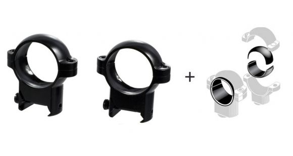 Image of Burris Signature Zee Rings 1 Inch, High Rings, Matte, w/ Burris 1 Inch Signature Posi-Align Offset Insert Kit, 420531-KIT