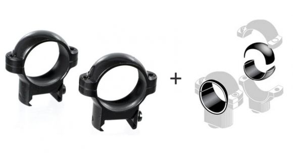Image of Burris Signature Zee Rings 1 Inch, Medium Rings, Matte, w/ Burris 1 Inch Signature Posi-Align Offset Insert Kit, 420521-KIT