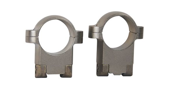 Image of Burris Solid Steel 1 Inch Ring Mount, Medium, Nickel - Ruger M77 - 420100