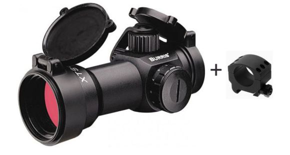 Image of Burris 300205 XTS-135 1X-30mm Xtreme Tactical SpeedDot Sight, w/ Burris XTR Xtreme Tactical Picatinny Rail 30mm Ring, Single - Low 420161