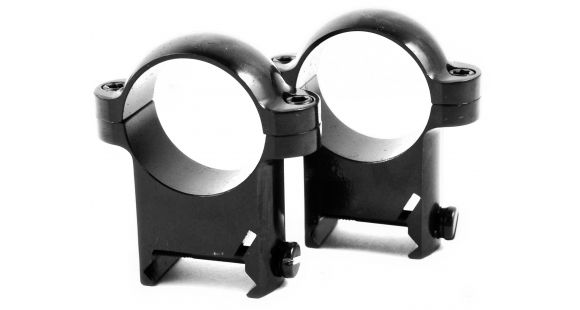Image of Burris Zee 1in Steel Rifle Scope Rings - High, Black Gloss, 420082